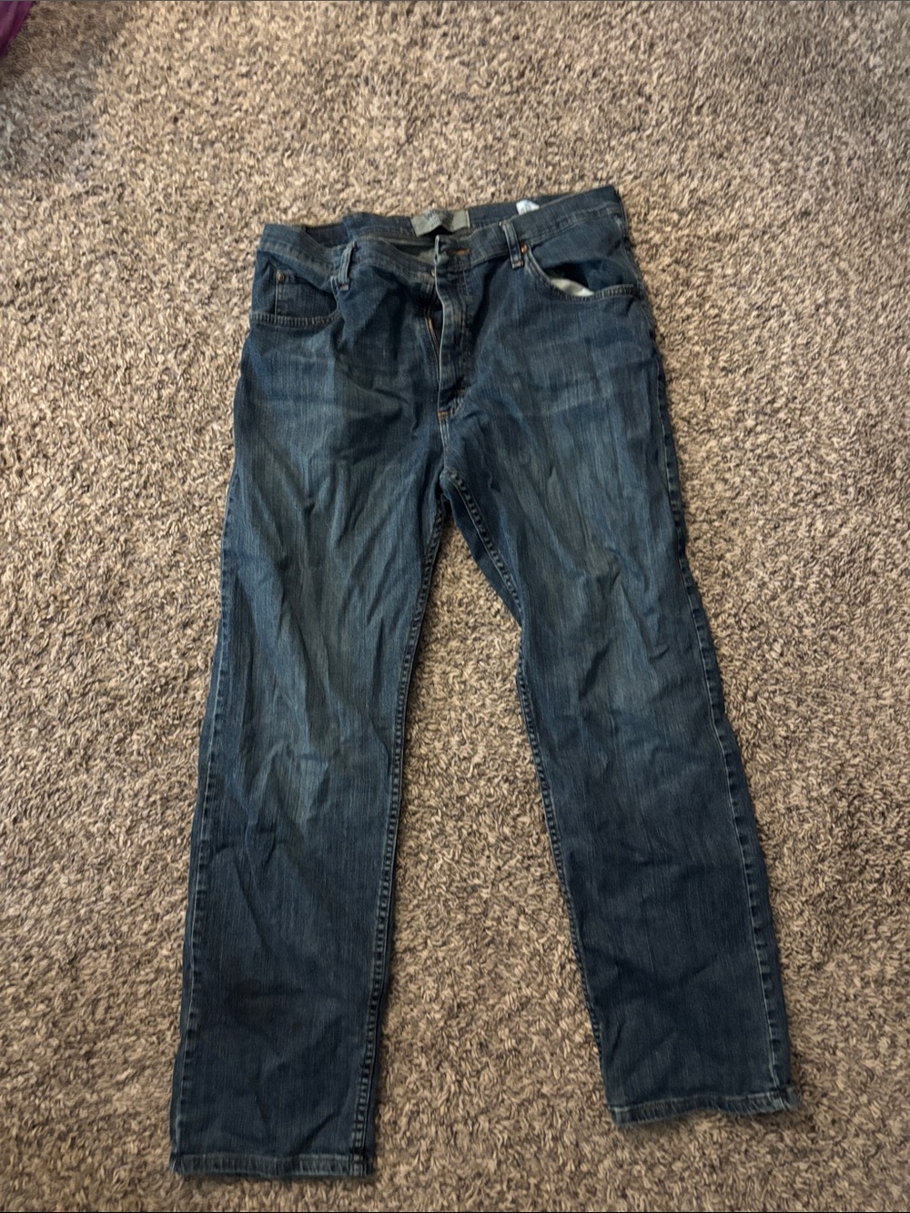 Wrangler Men's Indigo Straight Leg Jeans